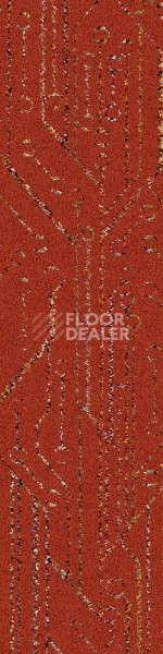 Ковровая плитка Interface Visual Code Circuit Board 9280001 Orange Circuit фото 1 | FLOORDEALER